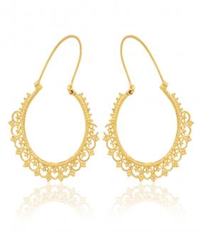 Handmade Nickel Free Gold Plated High Fashion Designer Ethnic Earring